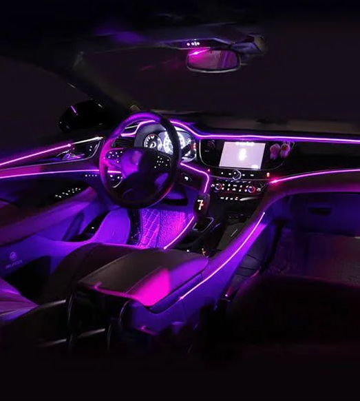 Premium Car Hub Ambient Lighting Installation Dubai